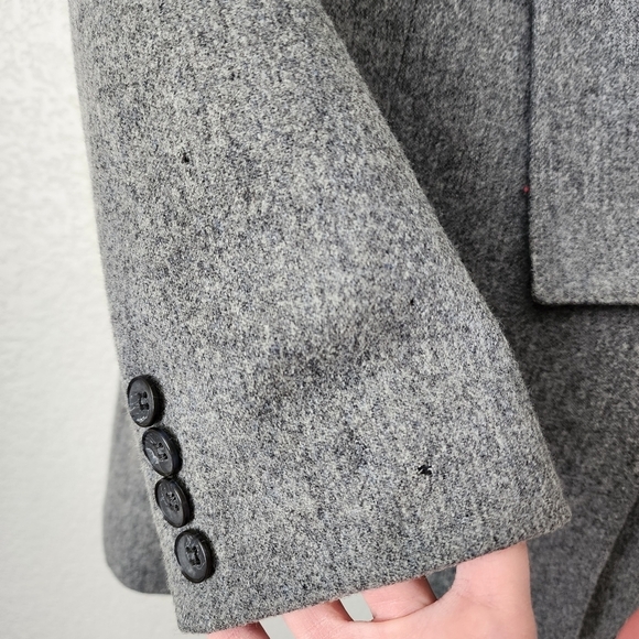 RASPINI x VINTAGE wool long line lapel blazer in‎ grey - Picture 11 of 15